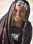 A Tuareg Woman with Attractive Silver Jewellery at Her Desert Home, North of Timbuktu, Mali-Nigel Pavitt-Photographic Print