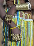 Numerous Decorated Iron Bracelets Worn by a Datoga Woman, Tanzania-Nigel Pavitt-Photographic Print