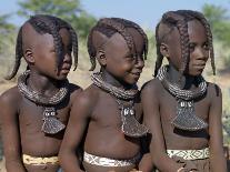Himba Youth Has His Hair Styled in a Long Plait, known as Ondatu, Namibia-Nigel Pavitt-Photographic Print