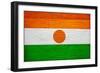 Niger Flag Design with Wood Patterning - Flags of the World Series-Philippe Hugonnard-Framed Premium Giclee Print