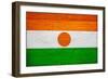 Niger Flag Design with Wood Patterning - Flags of the World Series-Philippe Hugonnard-Framed Art Print