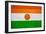 Niger Flag Design with Wood Patterning - Flags of the World Series-Philippe Hugonnard-Framed Art Print