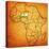 Niger on Actual Map of Africa-michal812-Stretched Canvas