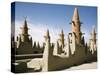 Niger, the Minarets of Kotaka Mosque, Mali-Nigel Pavitt-Stretched Canvas