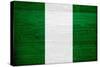 Nigeria Flag Design with Wood Patterning - Flags of the World Series-Philippe Hugonnard-Stretched Canvas