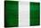 Nigeria Flag Design with Wood Patterning - Flags of the World Series-Philippe Hugonnard-Stretched Canvas