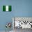 Nigeria Flag Design with Wood Patterning - Flags of the World Series-Philippe Hugonnard-Art Print displayed on a wall