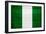 Nigeria Flag Design with Wood Patterning - Flags of the World Series-Philippe Hugonnard-Framed Art Print