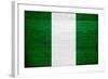 Nigeria Flag Design with Wood Patterning - Flags of the World Series-Philippe Hugonnard-Framed Art Print