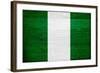 Nigeria Flag Design with Wood Patterning - Flags of the World Series-Philippe Hugonnard-Framed Art Print