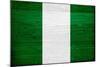 Nigeria Flag Design with Wood Patterning - Flags of the World Series-Philippe Hugonnard-Mounted Art Print