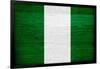 Nigeria Flag Design with Wood Patterning - Flags of the World Series-Philippe Hugonnard-Framed Art Print