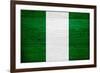 Nigeria Flag Design with Wood Patterning - Flags of the World Series-Philippe Hugonnard-Framed Art Print