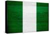 Nigeria Flag Design with Wood Patterning - Flags of the World Series-Philippe Hugonnard-Stretched Canvas