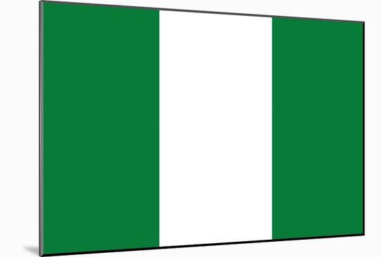 Nigeria National Flag Poster Print-null-Mounted Poster