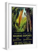 Nigeria's Exports - Gathering Palm Fruit-Gerald Spencer Pryse-Framed Giclee Print
