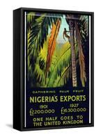 Nigeria's Exports - Gathering Palm Fruit-Gerald Spencer Pryse-Framed Stretched Canvas
