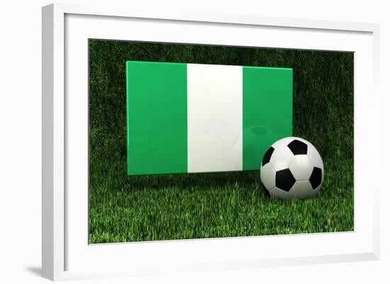 Nigeria Soccer-badboo-Framed Art Print