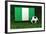 Nigeria Soccer-badboo-Framed Art Print