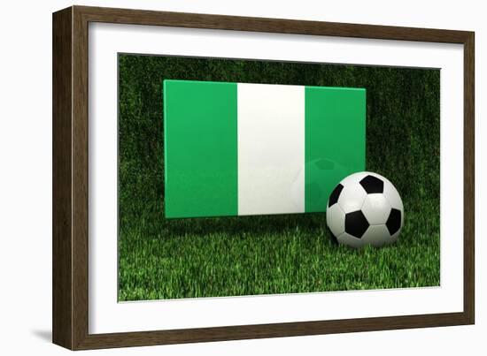 Nigeria Soccer-badboo-Framed Art Print