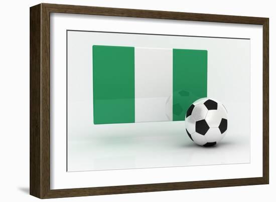 Nigeria Soccer-badboo-Framed Art Print