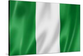 Nigerian Flag-daboost-Stretched Canvas