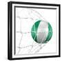 Nigerian Soccer Ball in a Net-zentilia-Framed Premium Giclee Print