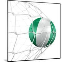 Nigerian Soccer Ball in a Net-zentilia-Mounted Art Print