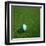 Nigerian Soccerball Lying on Grass-zentilia-Framed Art Print