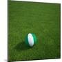 Nigerian Soccerball Lying on Grass-zentilia-Mounted Art Print