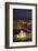 Night Aerial Cityscape of Downtown Las Vegas, Nevada-David Wall-Framed Photographic Print