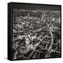 Night Aerial View of St. Paul's and City of London, London, England-Jon Arnold-Framed Stretched Canvas