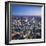 Night Aerial View of the Shard and City of London, London, England-Jon Arnold-Framed Photographic Print