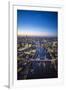 Night Aerial View of the Shard, River Thames, Tower Bridge and City of London, London, England-Jon Arnold-Framed Photographic Print