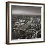 Night Aerial View of the Shard, River Thames, Tower Bridge and City of London, London, England-Jon Arnold-Framed Photographic Print
