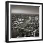 Night Aerial View of the Shard, River Thames, Tower Bridge and City of London, London, England-Jon Arnold-Framed Photographic Print