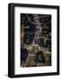 Night Aerial View over Regents Street and Oxford Circus, London, England-Jon Arnold-Framed Photographic Print