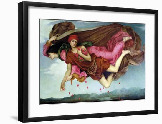 Night and Sleep-Evelyn De Morgan-Framed Premium Giclee Print