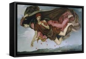 Night and Sleep-Evelyn De Morgan-Framed Stretched Canvas