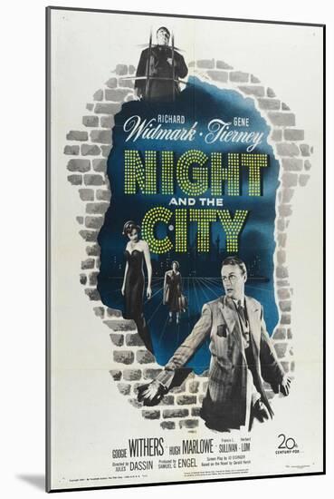 Night And the City, 1950, Directed by Jules Dassin-null-Mounted Giclee Print