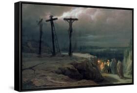 Night at Golgotha, 1869-Vasilij Vereshchagin-Framed Stretched Canvas