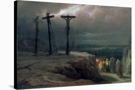 Night at Golgotha, 1869-Vasilij Vereshchagin-Stretched Canvas