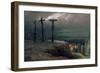 Night at Golgotha, 1869-Vasilij Vereshchagin-Framed Giclee Print