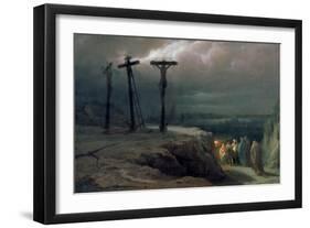 Night at Golgotha, 1869-Vasilij Vereshchagin-Framed Giclee Print