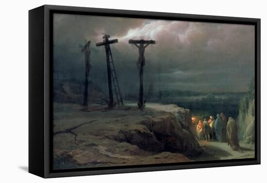 Night at Golgotha, 1869-Vasilij Vereshchagin-Framed Stretched Canvas