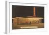 Night at Patti's Drive-in, Roadside Retro-null-Framed Art Print