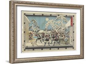 Night Attack, 1843-1847-Utagawa Hiroshige-Framed Giclee Print