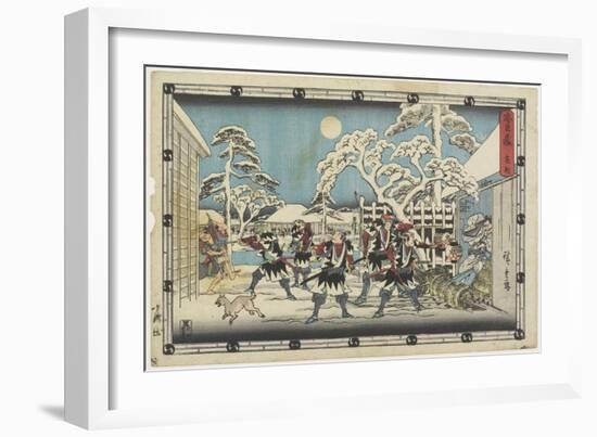 Night Attack, 1843-1847-Utagawa Hiroshige-Framed Giclee Print