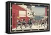 Night Attack, 1843-1847-Utagawa Hiroshige-Framed Stretched Canvas