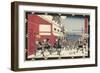 Night Attack, 1843-1847-Utagawa Hiroshige-Framed Giclee Print